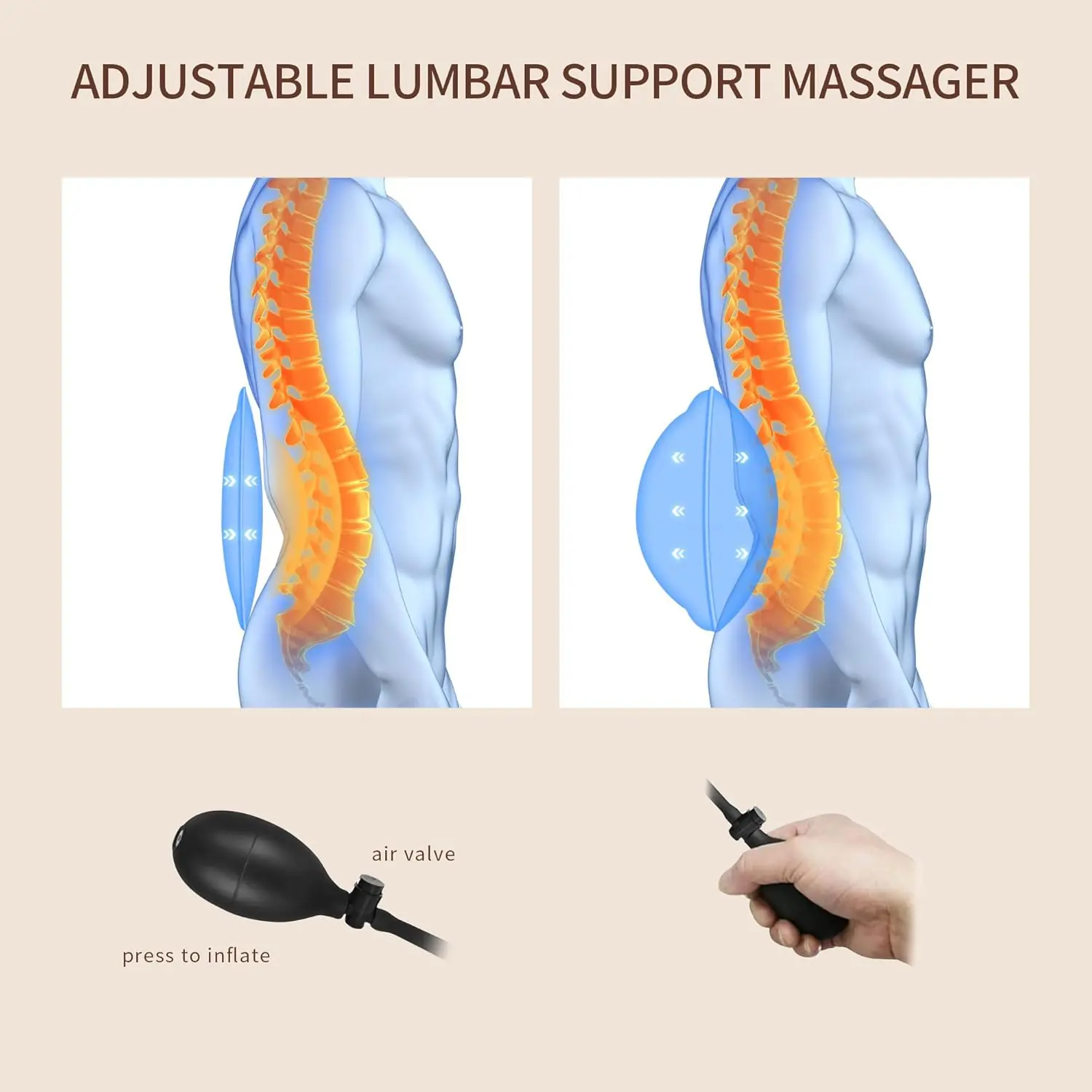 Massage Seat Cushion With 3d Lumbar Traction Review