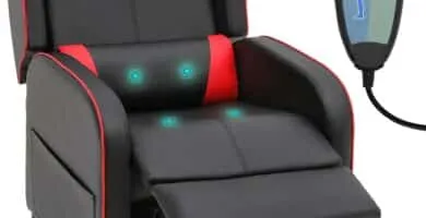 Monibloom Recliner Chair For Living Room Massage Pu Leather Recliner Sofa Adjustable Gaming Recliner Reading Chair Home