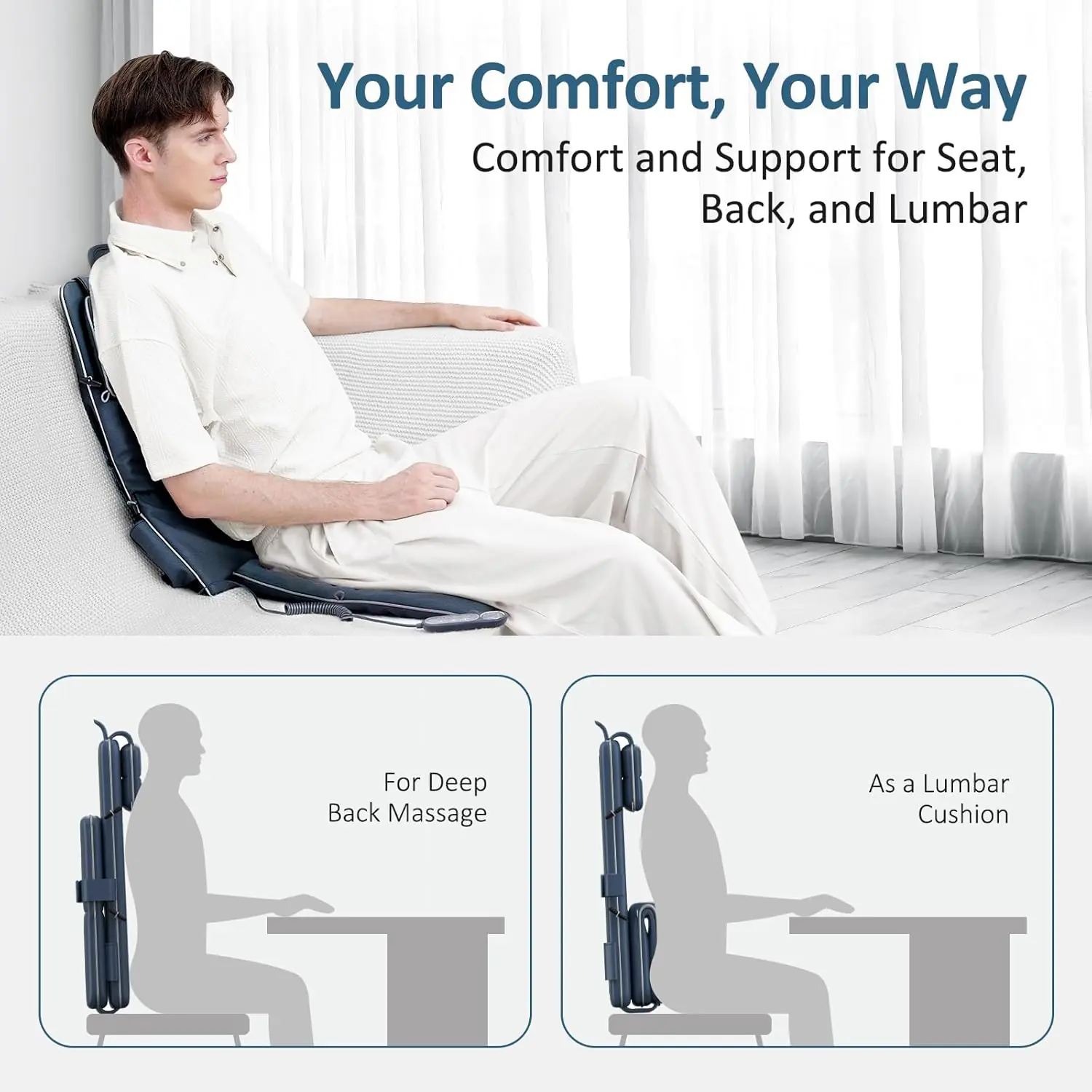 Mountrax Back Massager With Remote Control Shiatsu Back Massager For Pain Relief Deep Tissue Soft S Curve For Diverse Bo 4