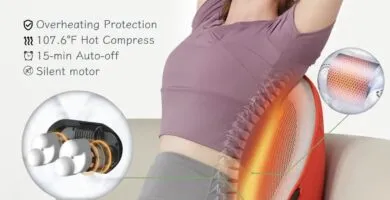 Portable Back Massager With Heat Cordless Shiatsu Massager Cushion Lumbar Support Pillow For Office Chair Ideal Gifts Fo 3