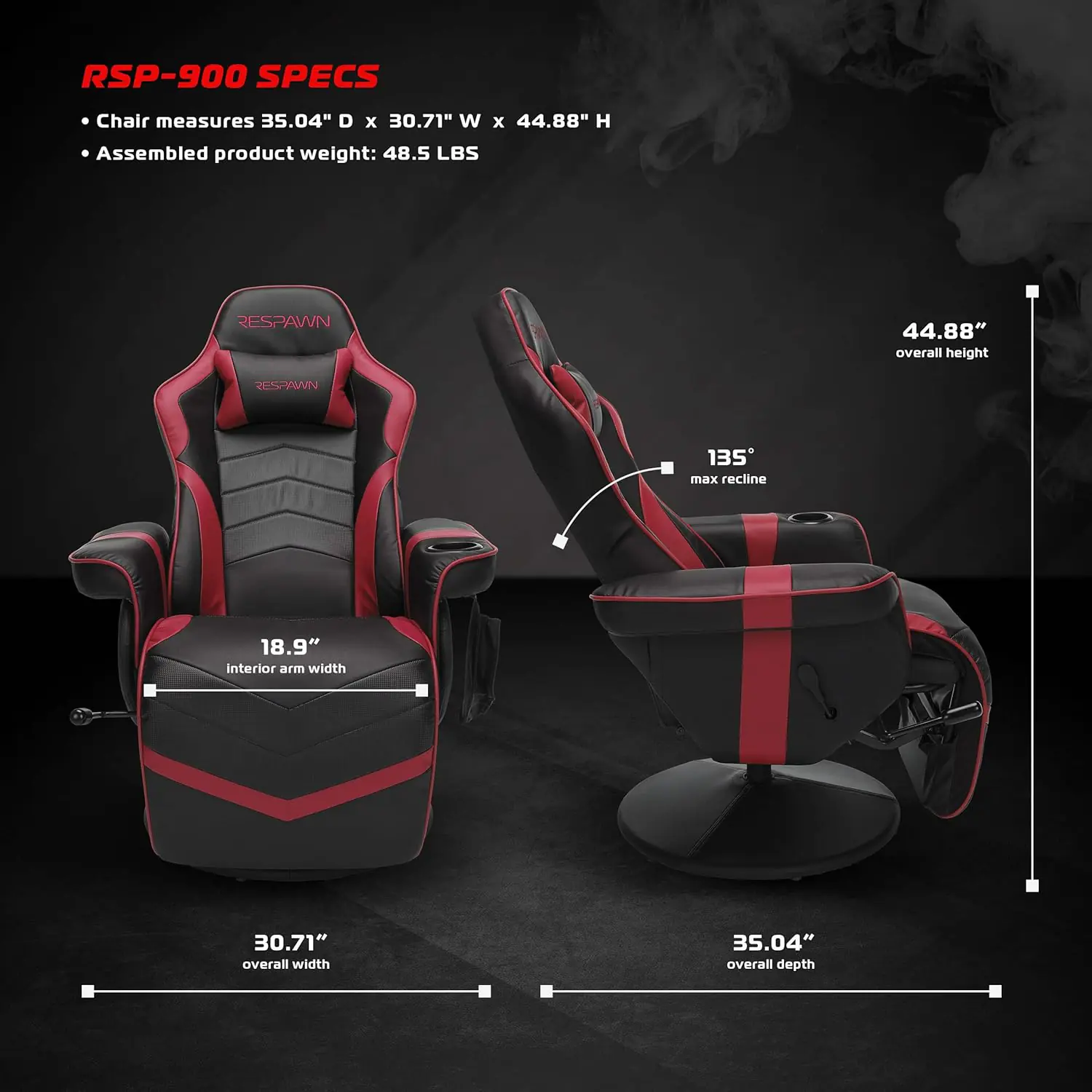 Respawn 900 Gaming Recliner Video Games Console Recliner Chair Computer Recliner Adjustable Leg Rest And Recline Recline 1