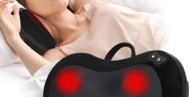 Shiatsu Back Massager For Pain Relief Deep Tissue With Heat Cordless Portable Back And Neck Massager 3d Kneading Lower B