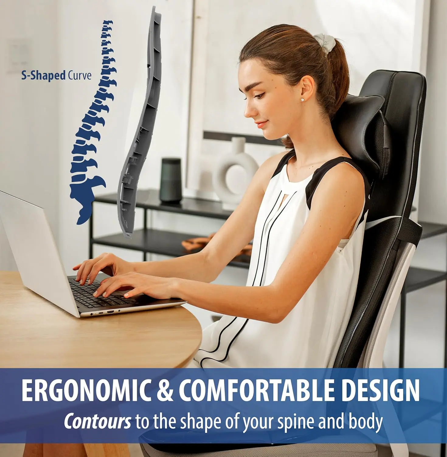 Zyllion Shiatsu Neck And Back Massager 3d Kneading Deep Tissue Full Body Electric Massage Chair Seat Cushion Pad With He 3