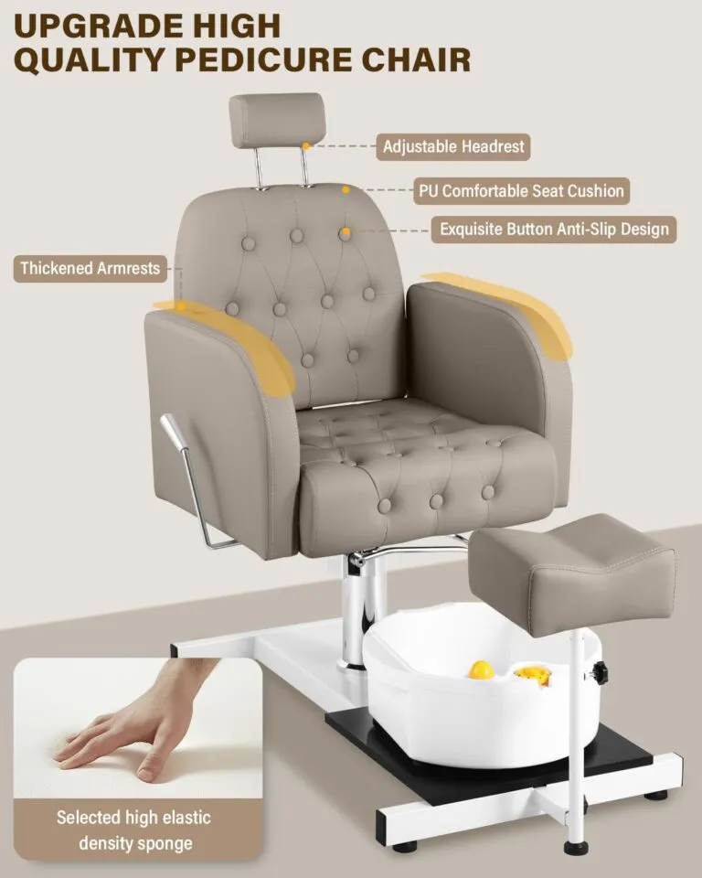 Adjustable Footrest Pedicure Chair Review