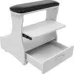 Foot Bath Stool Foot Bath Trolley Foot Rest Pedicure Manicure Chair With 4 Wheels Portable Nail Foot Rest Stand Foot Bat