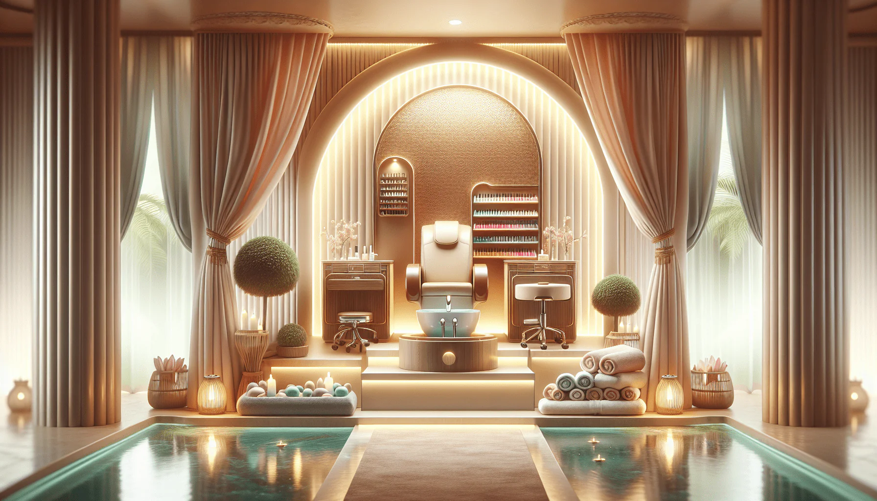 OmySalon Pedicure Chair w/Stool Bubble Massage Foot Bath, 360Â° Rotation Hydraulic Adjustable Seat, Pedi Station for Foot Nail Tech Beauty Spa Salon Home Use