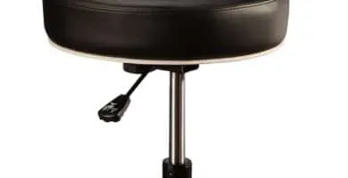 Master Massage Pneumatic Hydrolic Rolling Massage Clinical Spa Tattoo Office Swivel Stool With Backrest Black