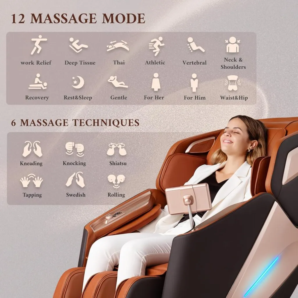 4d Massage Chair Full Body Massage Chair Zero Gravity Recliner Wintelligent Voice Control 5314 Sl Track Electric Calfres 1