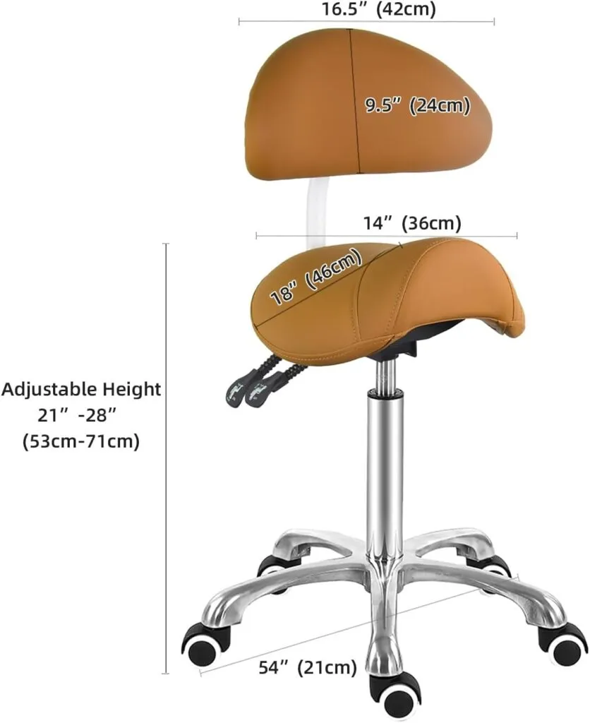 Antlu Saddle Stool Rolling Chair For Medical Massage Salon Kitchen Spa Draftingadjustable Hydraulic Stool With Wheels Wi 1