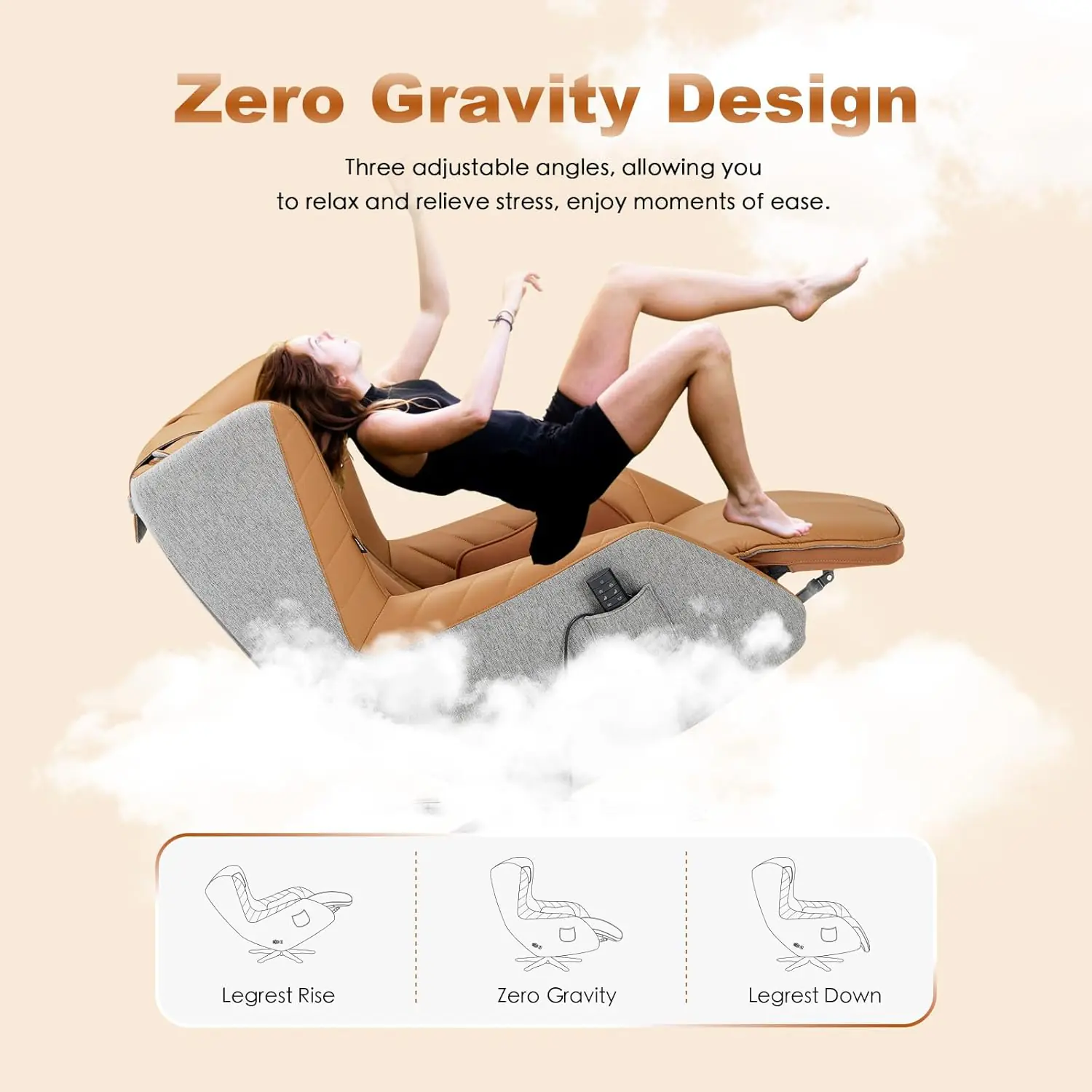 Colamy Zero Gravity Massage Chair Massage And Leisure Dual Use Chair360 Swivelheat Low Noise 3d Bluetooth Speakerliving 1 6