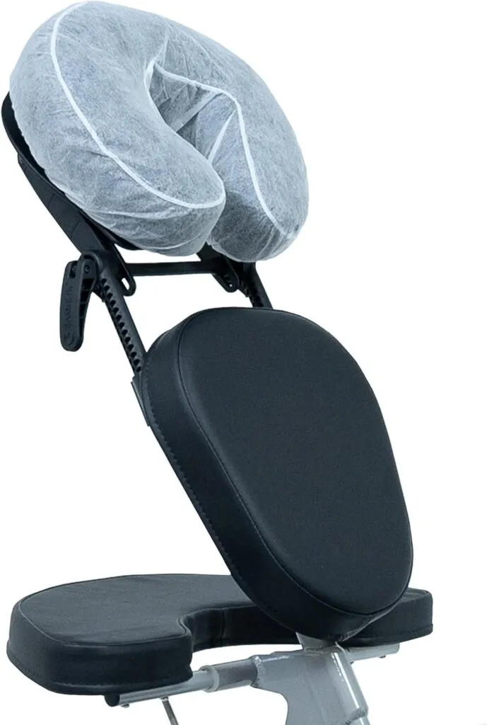 Earthlite Fitted Disposable Face Cradle Covers Medical Grade Soft Non Sticking Massage Headrest Covers For Massage Table 1