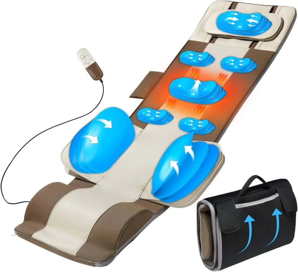 Full Body Massage Mat 3d Body Stretching Lumbar Traction Back Heating Traction Up Down Curve Stretch Twist Left Right 4