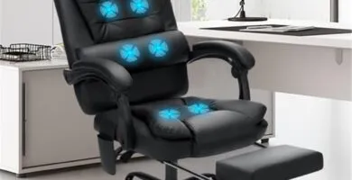 Massage Office Chair Reclining Office Chair With Footrest Soft Leather Executive Office Chair Ergonomic High Back Comput
