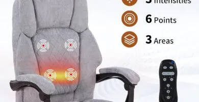 Massage Office Chair With Heat 6 Vibration Pointsbig And Tall Office Chair 400 Lbsleather High Back Executive Office Des 3