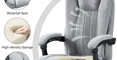 Massage Office Chair With Heat And 6 Vibration Pointsexecutive Office Chair With Foot Rest And Padded Armrestsreclining 1 1