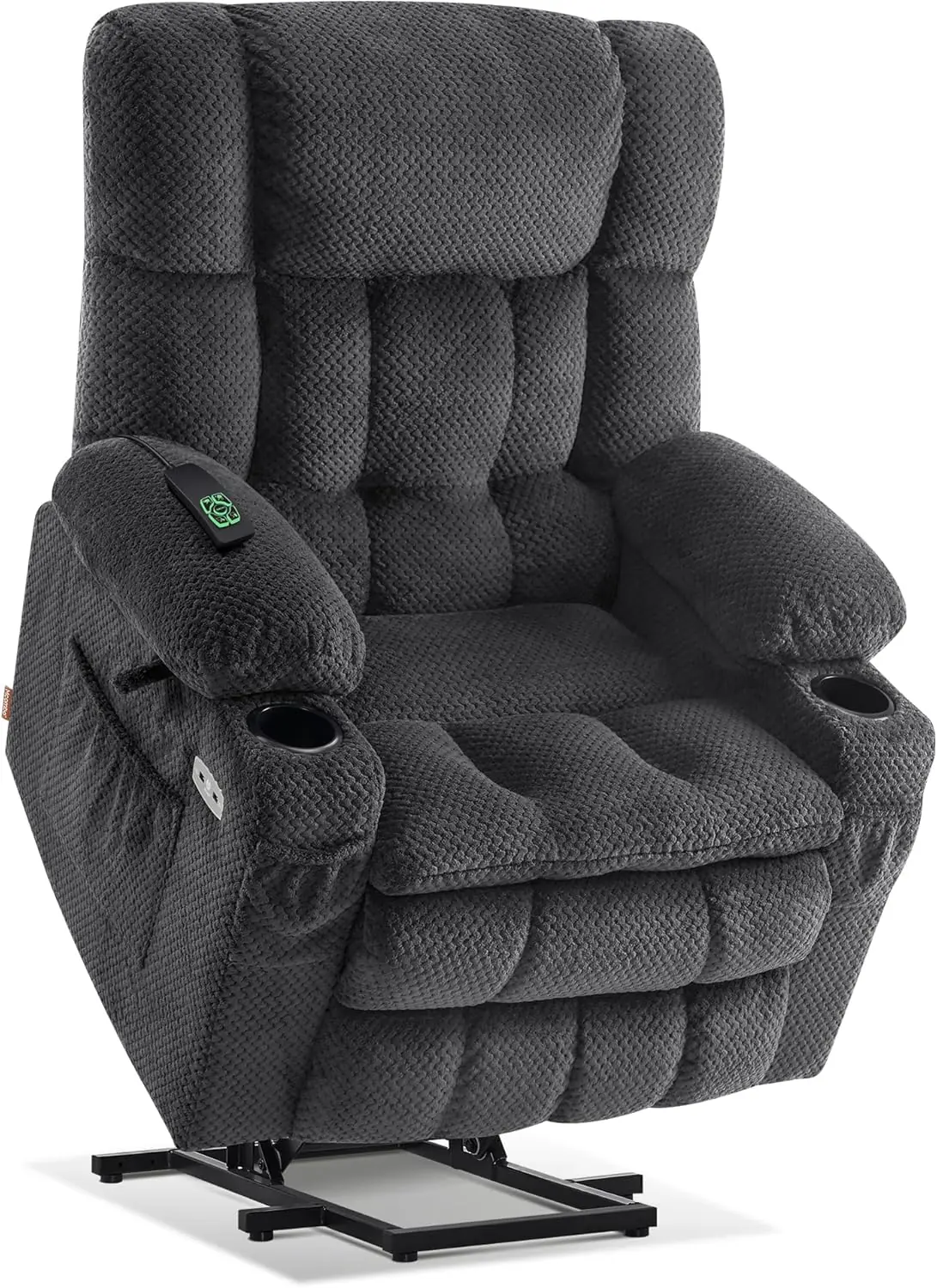 Mcombo Dual Motor Power Lift Recliner Chair With Massage And Heat For Elderly People Infinite Position Usb Ports Cup Hol