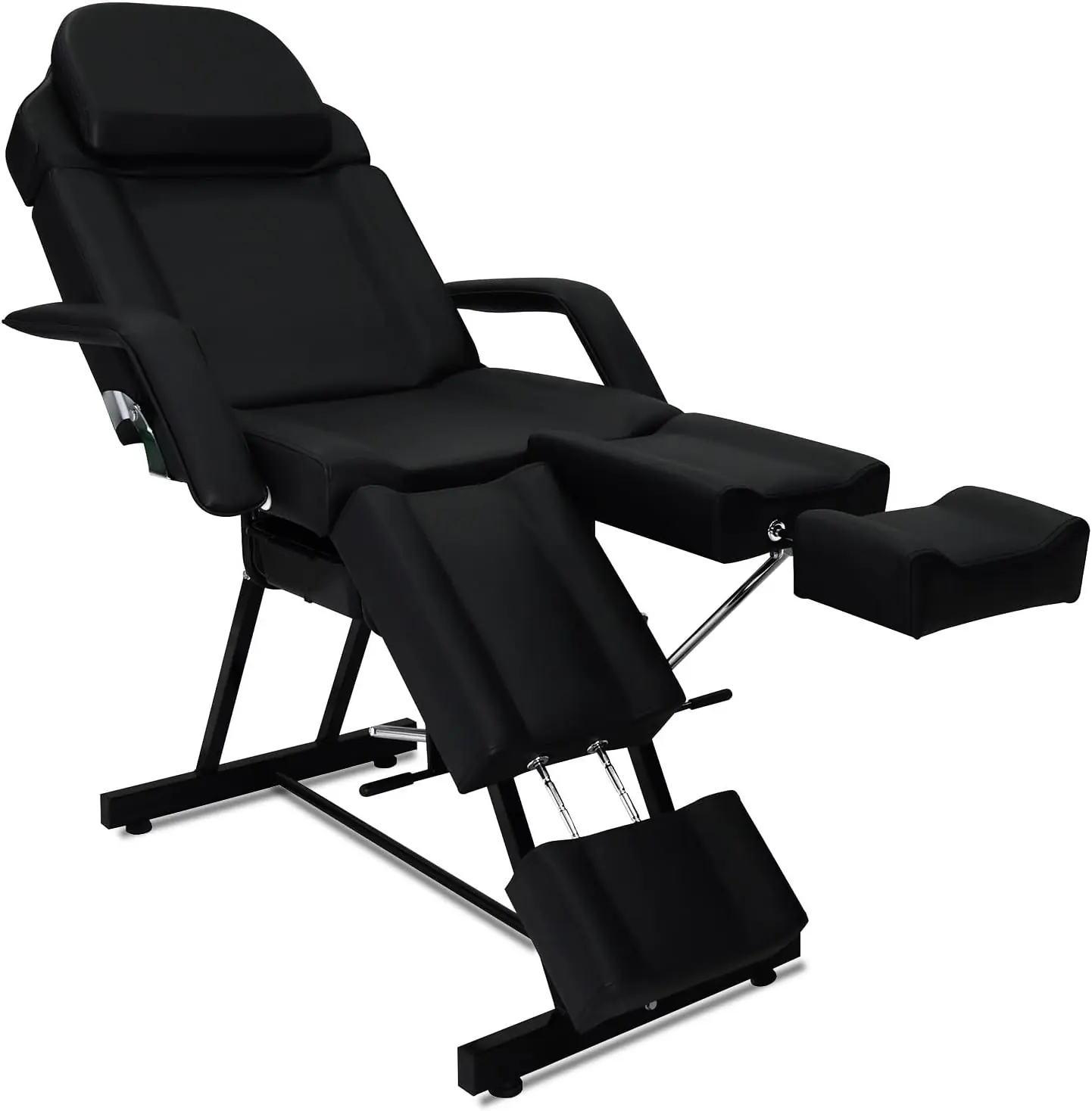 Omysalon Professional Massage Table Esthetician Bed Lash Chair Tattoo Chair 2 Split Legs 1 Beauty Tray For Spa Facial Wa