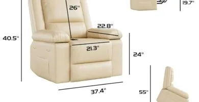 Power Lift Recliner Chair Heat And Massage Faux Pu Electric Lift Recliner For Elderly Mobility Impaired Adjustable Back 1 2