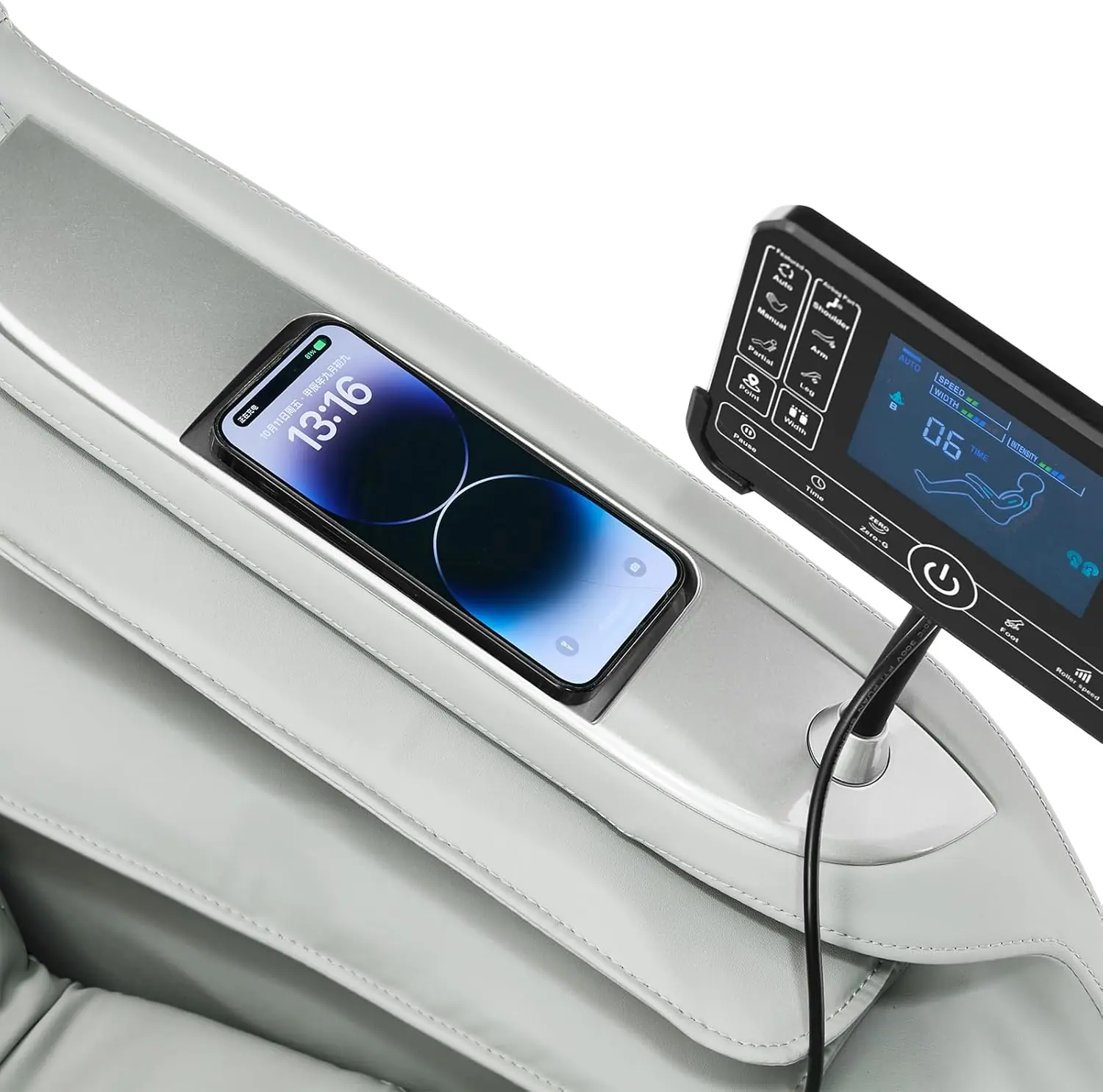 Artist hand Massage Chair Full Body, Luxury 4D Zero Gravity Massage Chair with SL-Track, Heating, Foot Rollers, Bluetooth Speaker, Full Body Airbags Compression Massage, Adjustable Recline (Black)