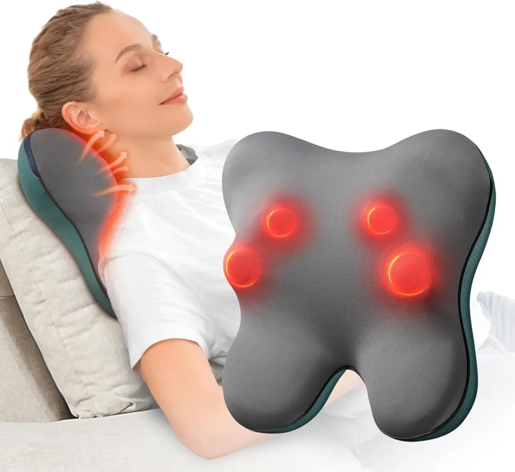 Bob And Brad Back Massager With Heat Fsa Hsa Eligible Ezback Corded Neck Massager For Pain Relief Deep Tissue Shiatsu Ba