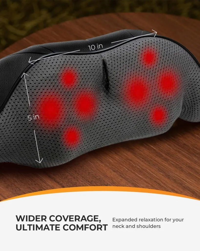 Coococo Fsa Hsa Eligible Shiatsu Back Massager With Heat Gifts For Dad Men Mom Women Portable Massage Chair Pad Kneading 2
