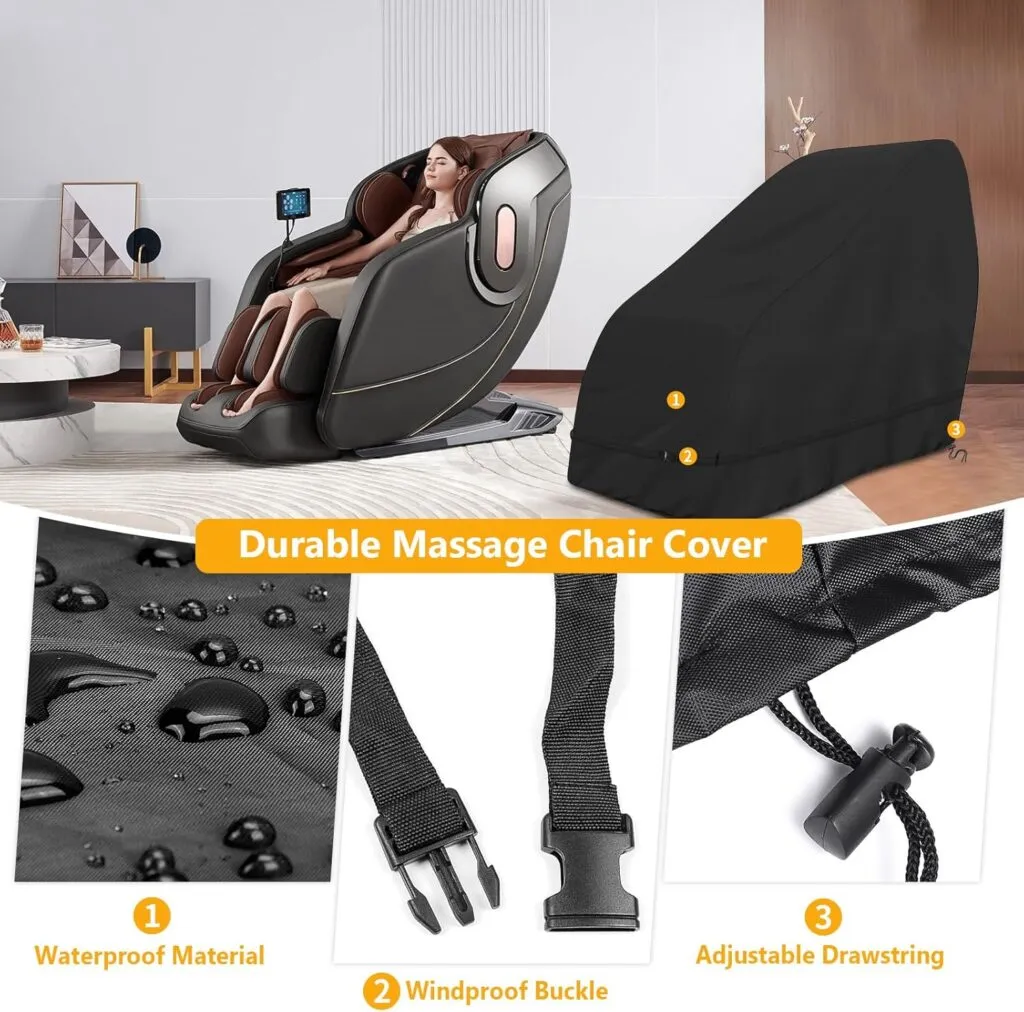 Coshnibi Massage Chair Coverheavy Duty Waterproof And Dustproof Zero Gravity Massage Chair Cover For Most Brands Of Full 3