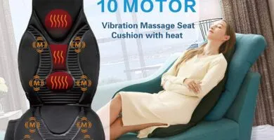 Fs8816 Massage Seat Cushion Massager With Heat 10 Massage Nodes For Neck Shoulders Backlumbar Thighs For Home Office Bla 1