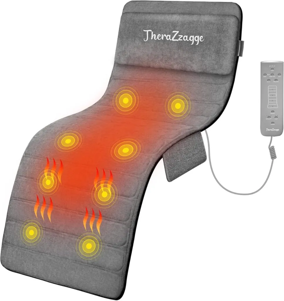 Full Body Massage Mat With Heat Vibration Massage Chair Pad Back Massager With 8 Vibration Motors Massage Chair Pad Gift