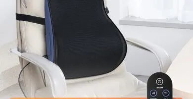 Lumbar Support Pillow For Office Chair Heated Back Support Pillow With Vibration Back Massage For Pain Relief At Home Of 4