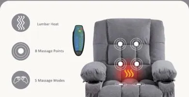 Massage Rocker Recliner Chair With Vibration Massage And Heat Ergonomic Lounge Chair For Living Room With Rocking Functi 2