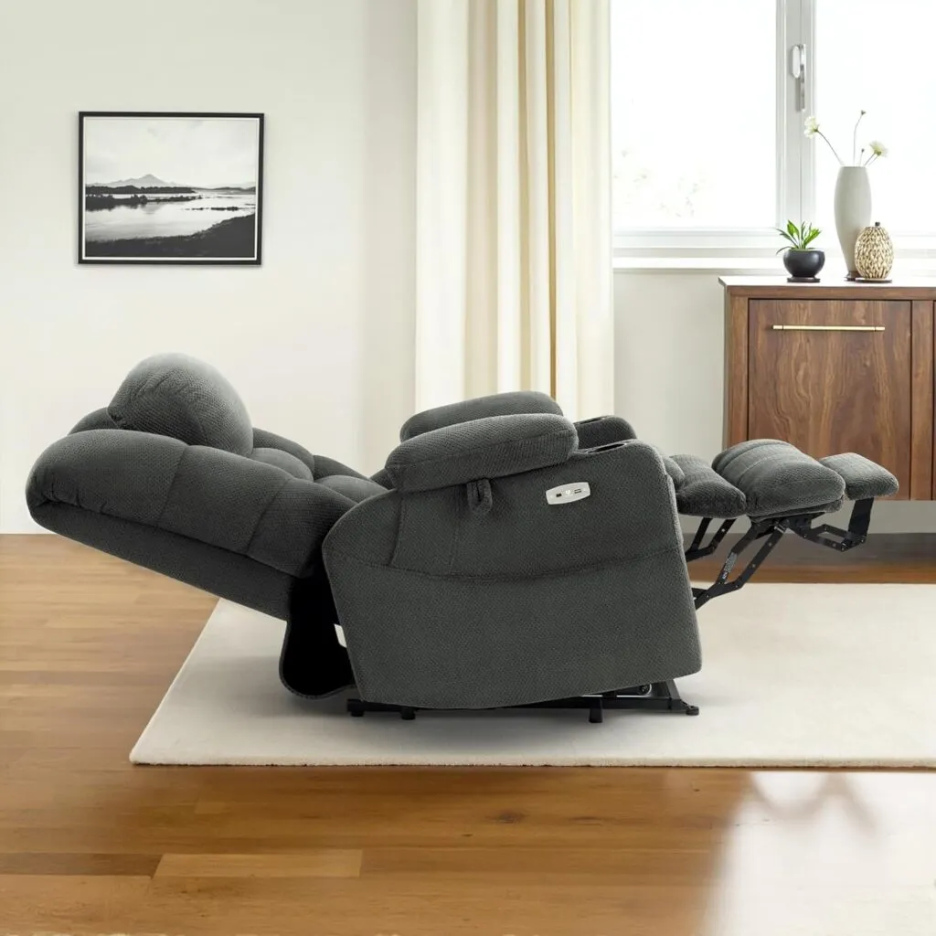 Mcombo Small Triple Motor Power Lift Recliner Chair With Massage And Dual Heating Adjustable Headrest For Petite Elderly 3