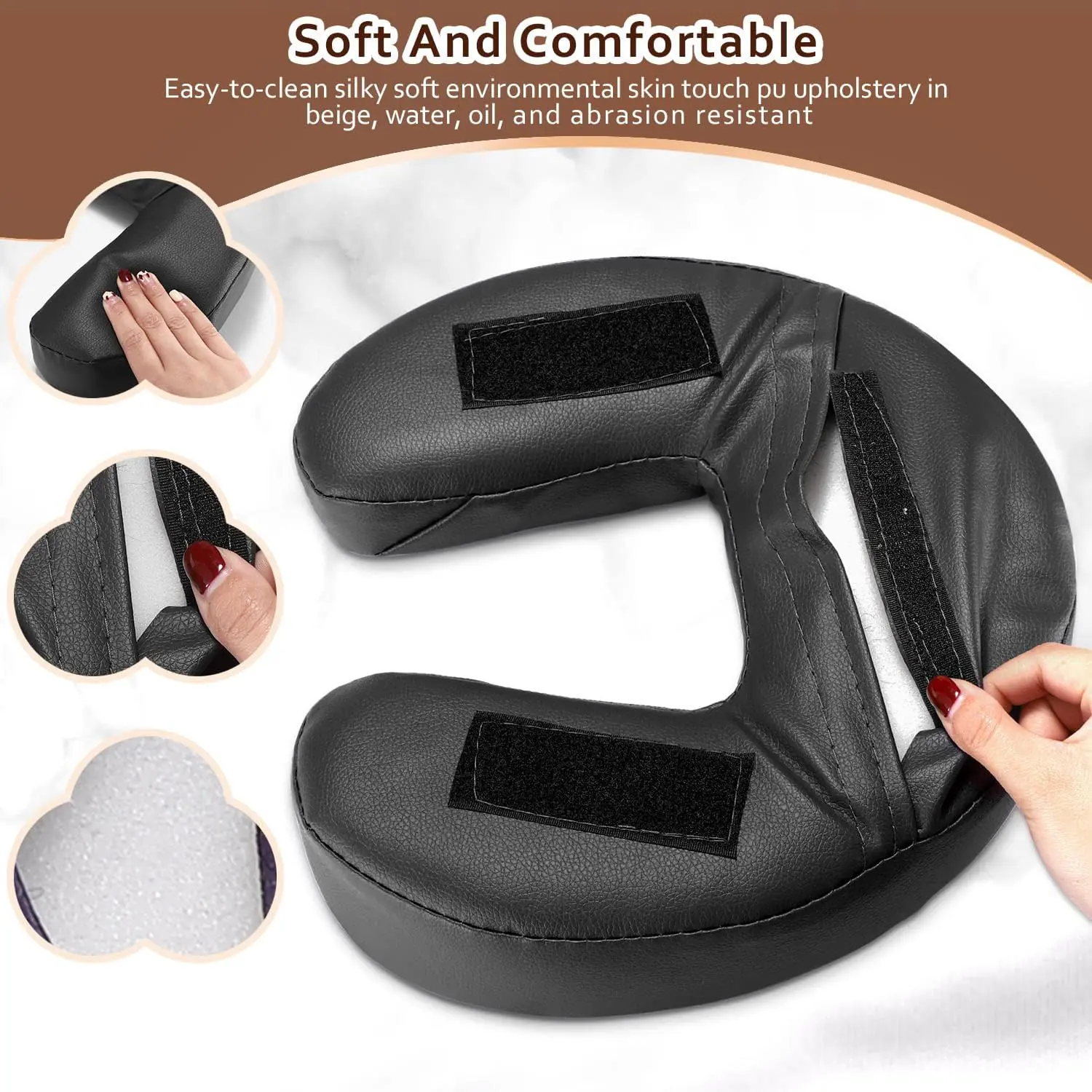 Noverlife Massage Face Cradle Cushion Professional Massage Table Universal Face Head Neck Rest Pad Soft Memory Foam Cres 3