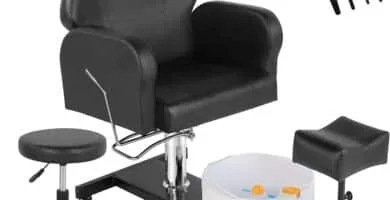Pedicure Chair With Stool Massage Foot Bath Hydraulic Pedi Chair For Foot Bath Pedicure Chair 360 Rotation Height Adjust