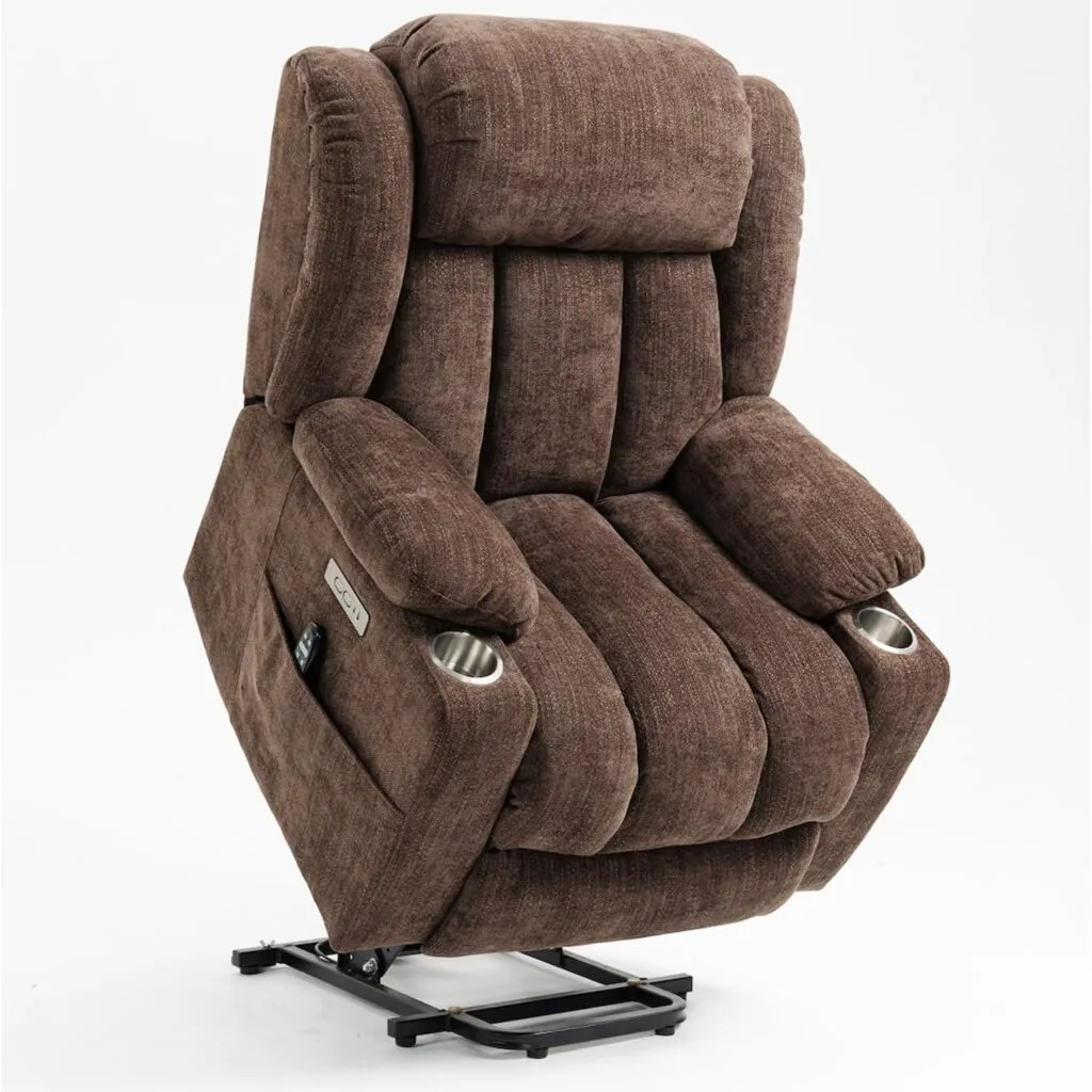 Power Lift Chair With Full Body Massage And Heat Electric Recliner Chairs For Adults Remote Control Standing Assistance