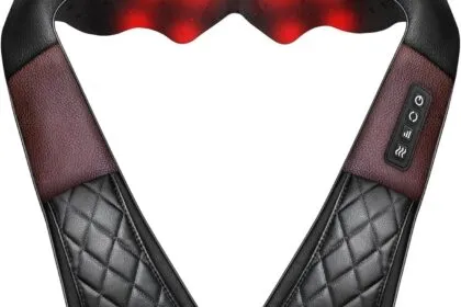 Shiatsu Neck And Back Massager With Heat Electric Deep Tissue 4d Kneading Massage Pillow For Shoulder Leg Body Muscle Pa