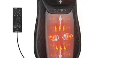 Shiatsu Neck Back Massager With Heat Massage Chair Pad Cushion For Stress Relief Inflatable Flaps Back Support Kneading