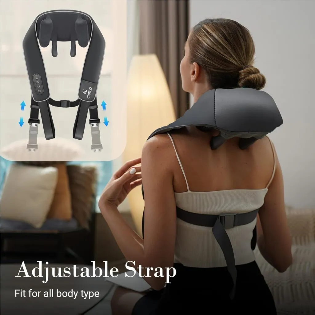 Shiatsu Neck Massager With Heat Fsa Hsa Eligible6d Deep Tissue Kneading Massage With Wireless Remote Controladjustable M 2
