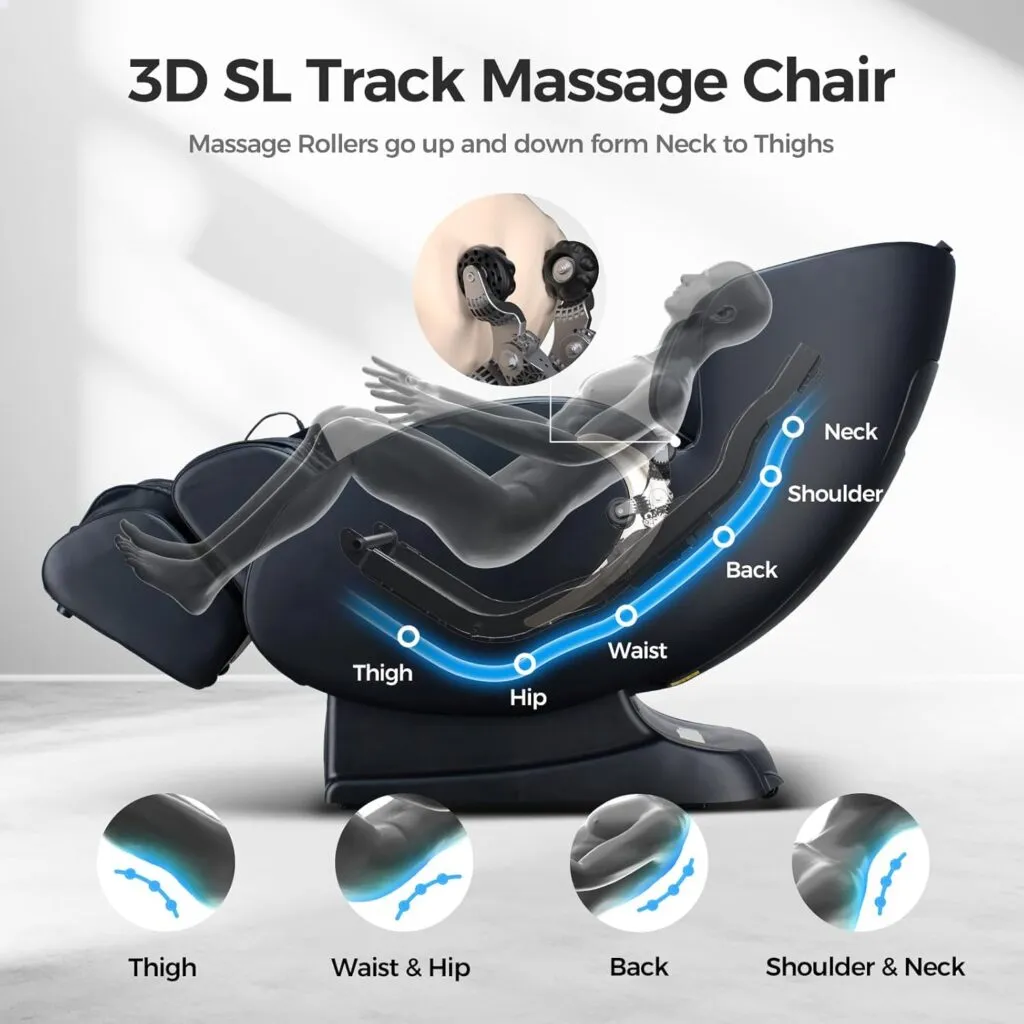 Zero Gravity Massage Chair For Wo Man 3d Full Body Airbags Shiatsu Massaging Chairs Sl Track Ai App Body Scanning Heatin 3