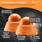 Acumobility Massage Ball Roller 2 Pack Trigger Point Massage Balls Massage Roller Ball Foot Massage Ball Physical Therap 4