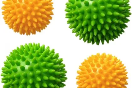 Appleround Spiky Massage Balls 75 Cm 9 Cm Combo Pack Stress Reflexology Muscle Therapy Tension Relief Porcupine Sensory 1 1