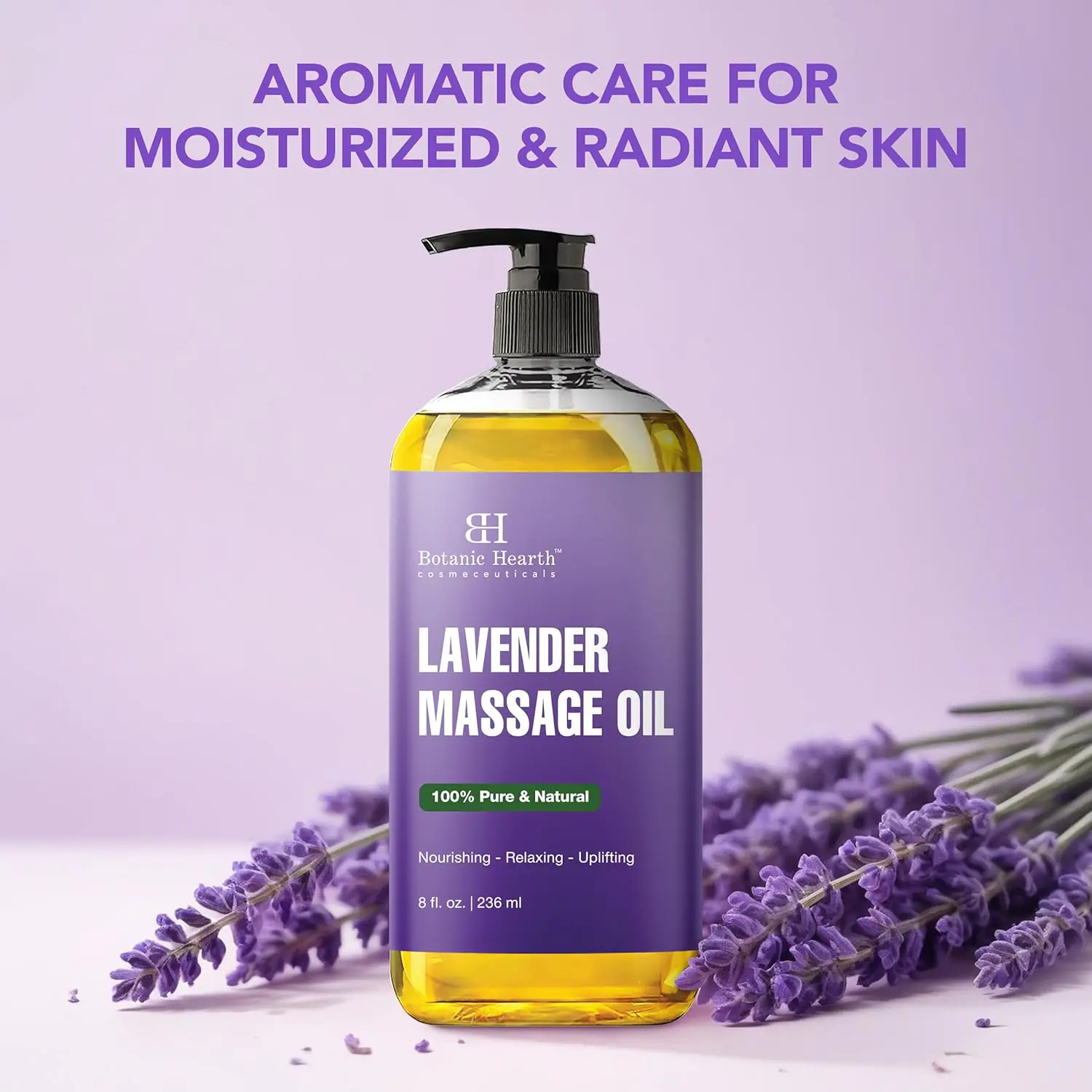 Botanic Hearth Sore Muscle Massage Oil | with Arnica Montana Extract and Essential Oils | Warming and Relaxing | Soothes Tired Sore Muscles and Joints, 8 Fl Oz
