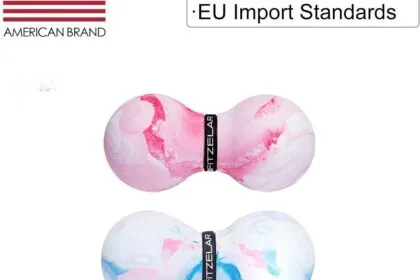 Double Lacrosse Massage Ball For Myofascial Release Sgs Certification Massage Deep Tissue For Waist Back Feet Trigger Po