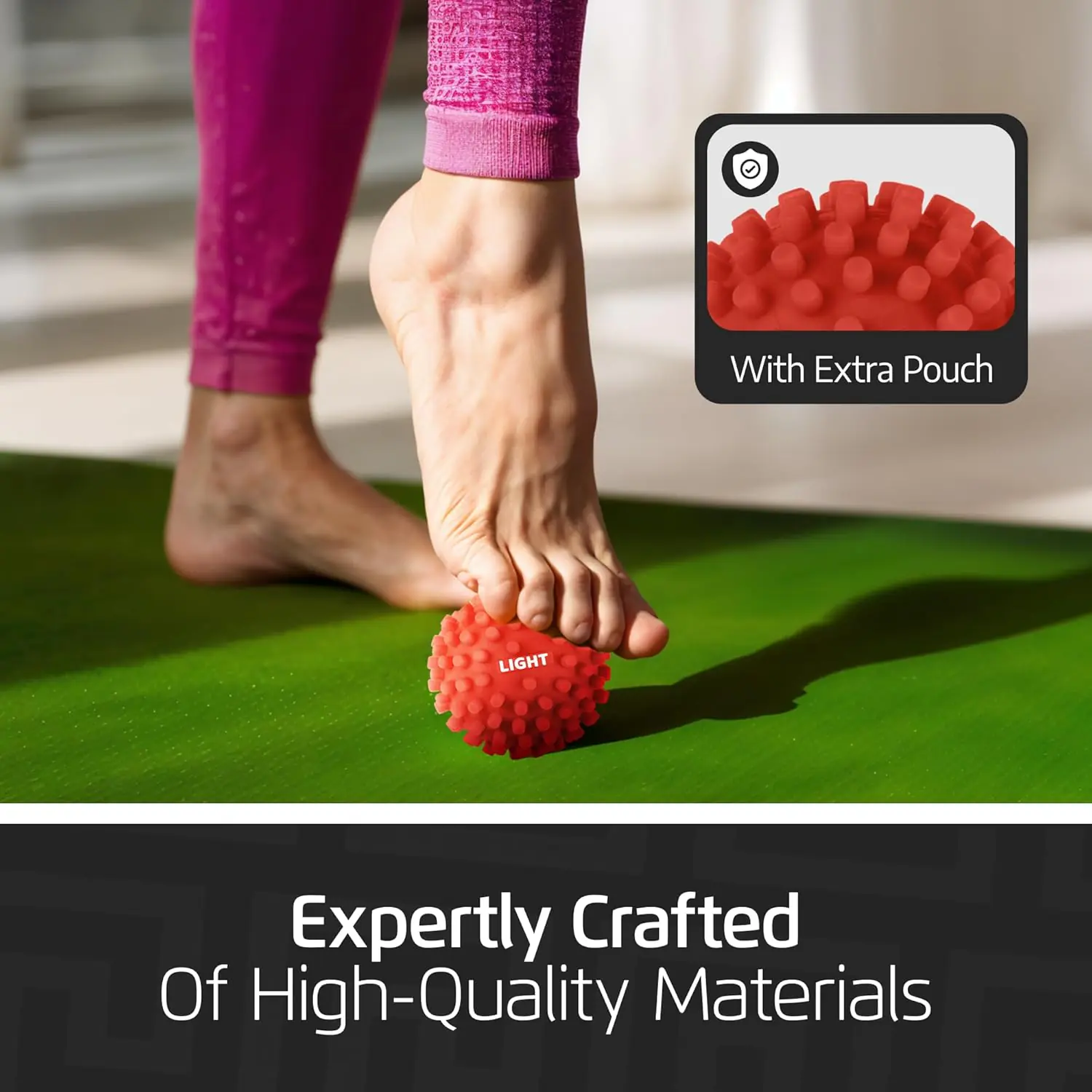 Logest 3-Piece Set Foot Massage Ball - for Trigger Point Therapy, Injury Rehabilitation Deep Tissue Massage Balls - Prevent Stiffness Improve Strength - Silicon Spike Ball for Foot and Back Logest 3-Piece Set Foot Massage Ball - for Trigger Point Therapy, Injury Rehabilitation Deep Tissue Massage Balls - Prevent Stiffness Improve Strength - Silicon Spike Ball for Foot and Back