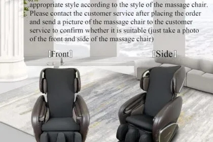 Massage Chair Cover Full Body Shiatsu Massage Chair Cover With Drawstring Waterproof Dustproof Cover Skin Friendly Milk 1 1