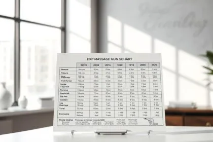 massage gun chart