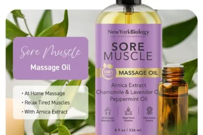 New York Biology Sore Muscle Massage Oil Review 1
