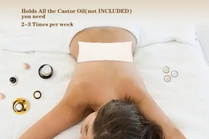 Organic Cotton Flannel Unbleached Wool Wrap 4pcs For Castor Oil Pack Reusable Mess Free Highly Absorbent For Massage Pai 3