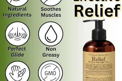 Relief Arnica Massage Oil Great For Sports Athletic Therapeutic Massage All Natural Arnica Montana For Sore Muscle Relie 2