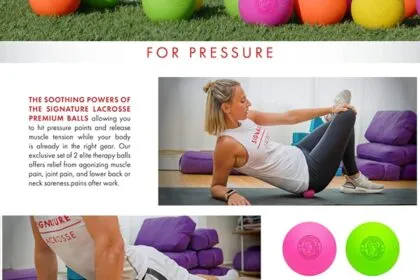 Signature Lacrosse Ball Set Packs Of 2 4 8 12 And 120 No Chemical Smell Massage Balls Myofascial Release Tools Back Roll 3