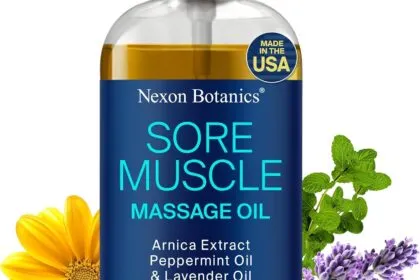 Sore Muscle Massage Oil 8 Fl Oz Arnica Massage Oil For Therapy Sore Muscles Peppermint Lavender For Body Muscle Joint Re 5